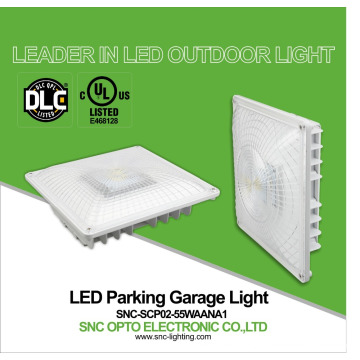O UL CUL DLC alistou a luz da garagem de estacionamento do diodo emissor de luz das luzes 55w do dossel do posto de gasolina do diodo emissor de luz por atacado